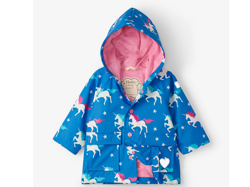 Hatley kids Regenjas unicorn baby