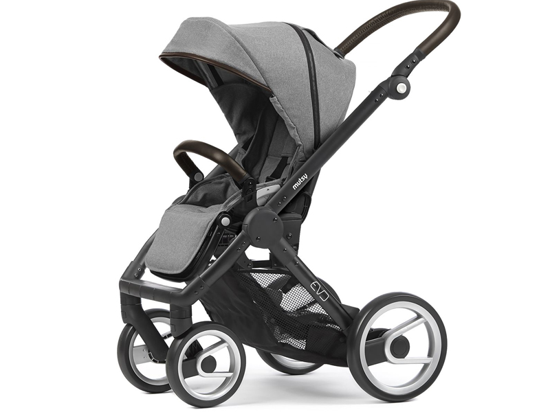 mutsy kinderwagen evo farmer black /seat: farmer mist (frame+zit+kap) laatste stuk!