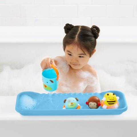 Skip hop moby shelfie bathtub play tray blue