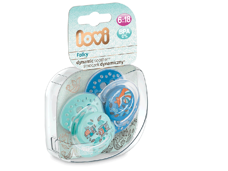 lovi folky baby boy speentjes 2 stuks 3-6m/6-18m