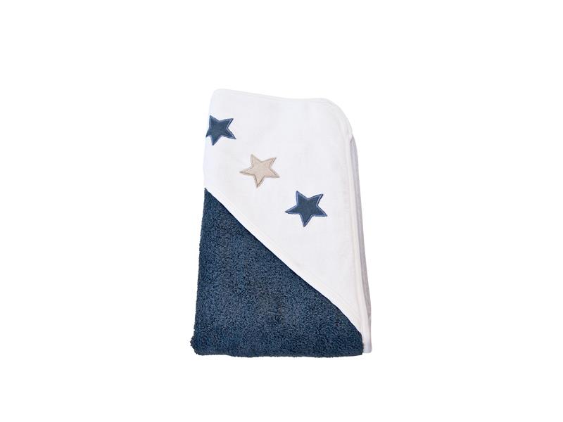 ISI mini Badcape blauw met sterren