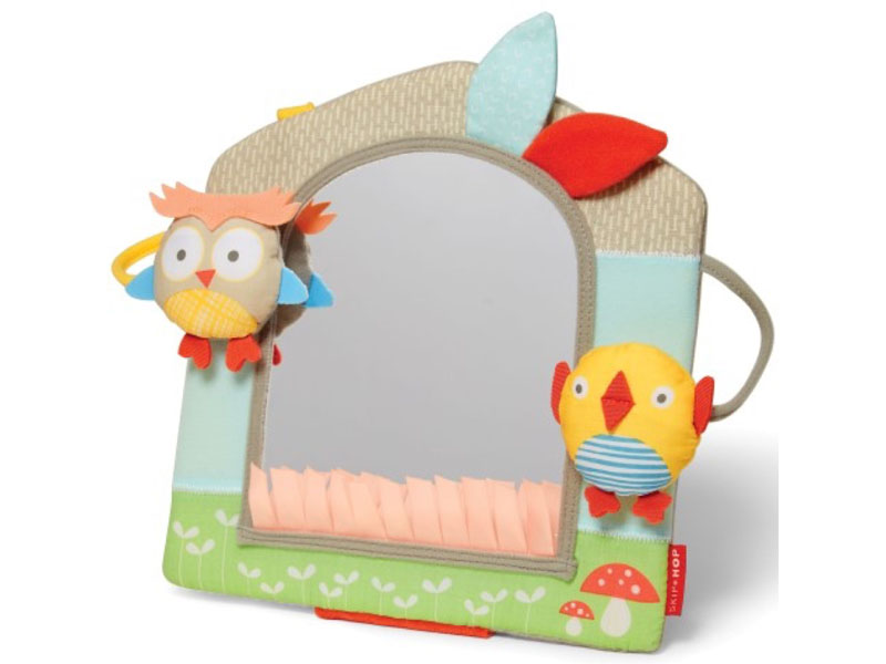 Skip hop Treetop Friends Activity Mirror- Grey/Pastel