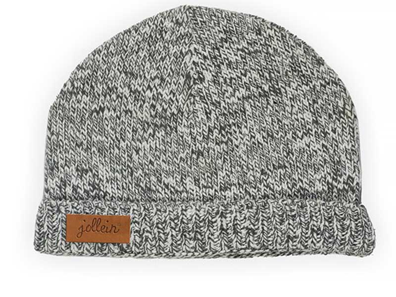 Jollein muts Stonewashed knit grey laatste stuk (1stuk beschikbaar)