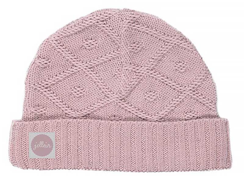 Jollein Muts Diamond knit vintage pink