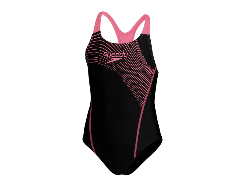 Speedo Badpak medley zwart/roos