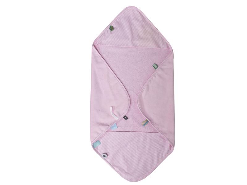 Snooz baby Badcape powder pink