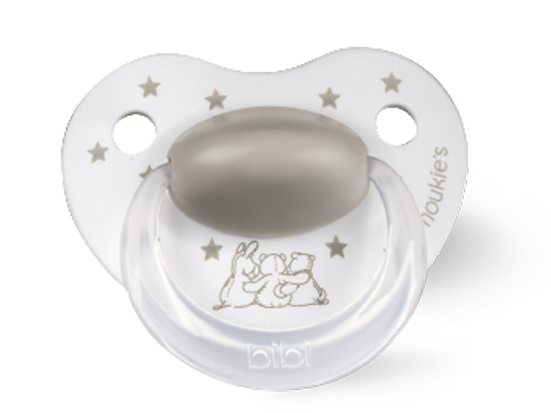 BiBi Noukies sterre beertjes grey " 0-6m dental