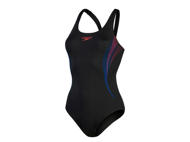 Speedo Badpak END+ PLACEM MUSCLEB BLA/RED