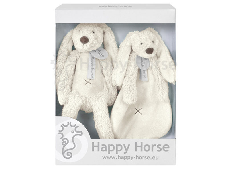 Happy horse cadeauset happy horse konijn wit/blauw/groen/roos/bruin