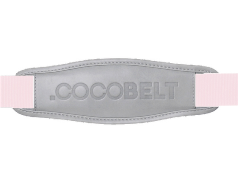 Cocobelt autostoel draaggordel pink-grey