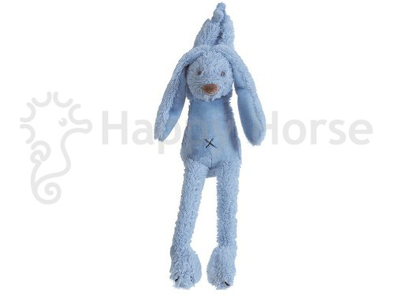 Happy horse konijn met music deep blauw