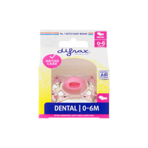 Difrax tut 0-6m pink dental