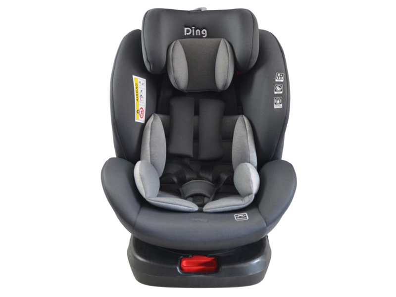 Ding Draaibare - CAR SEAT - 360°- GR 0/1/2/3 - ISOFIX - 0-36 KG - CRUZ - DARK GREY