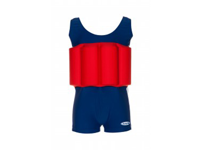 beverley kids drijf-zwempakje  blauw - rood