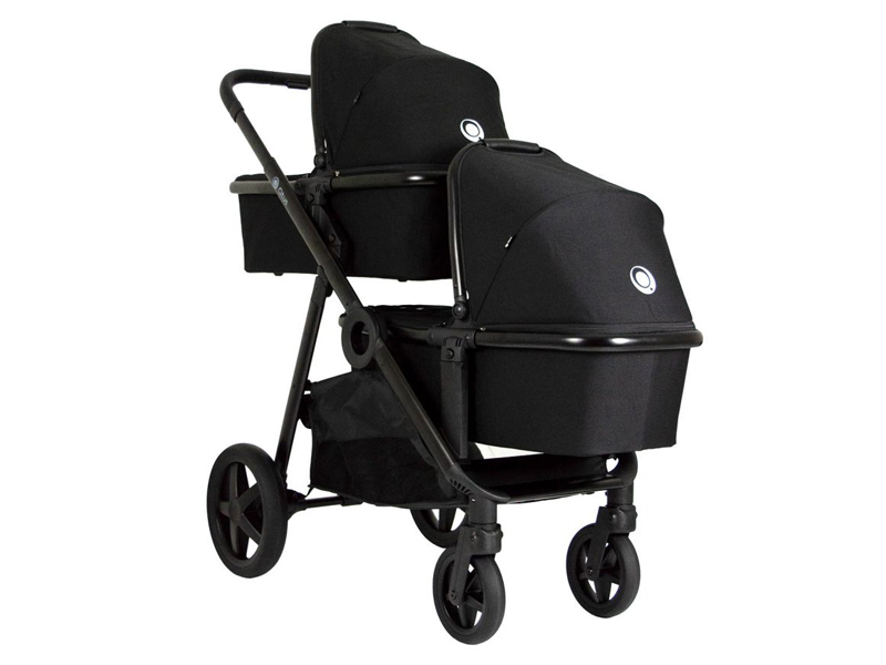 qtus DuetPro Kinderwagen Black  new model