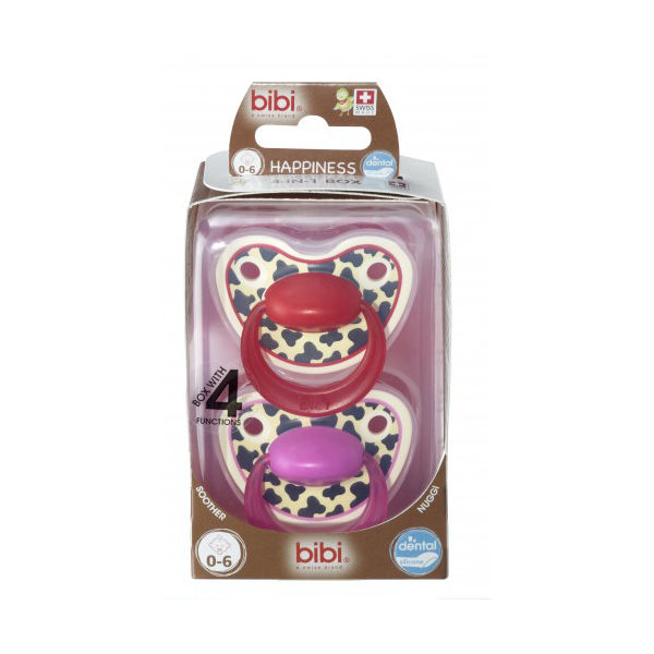 BiBi Duo verpakking dental pink 0-6m