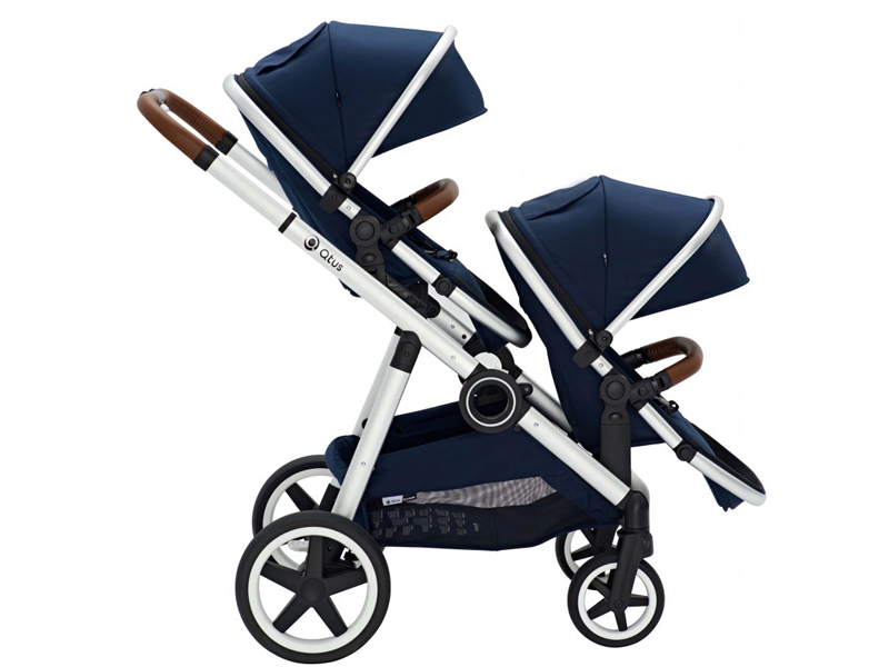 qtus DuetPro Kinderwagen Blauw incl,adapters maxi cosi en maxi cosi van quax