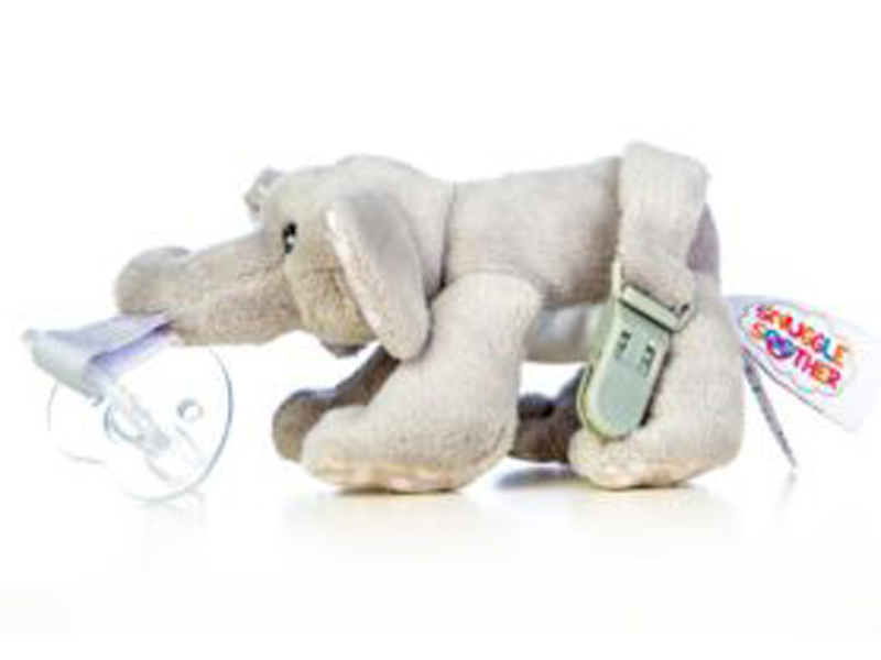 snugglersoother olifant met tut en hanger