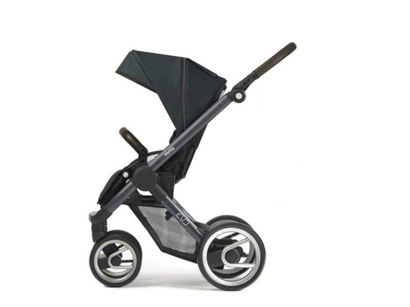 mutsy kinderwagen evo farmer black /seat: farmer shadow showroom model