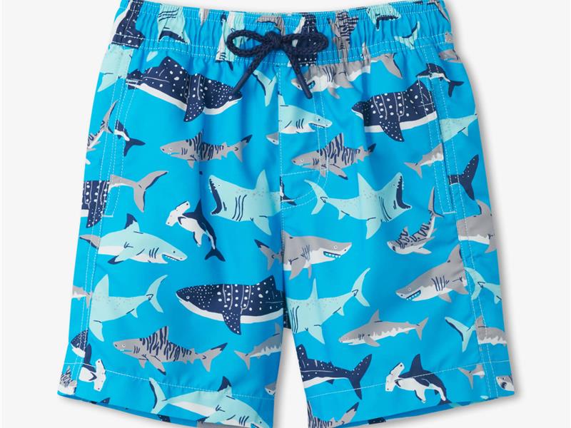 Hatley kids Zwemshort haai blauw