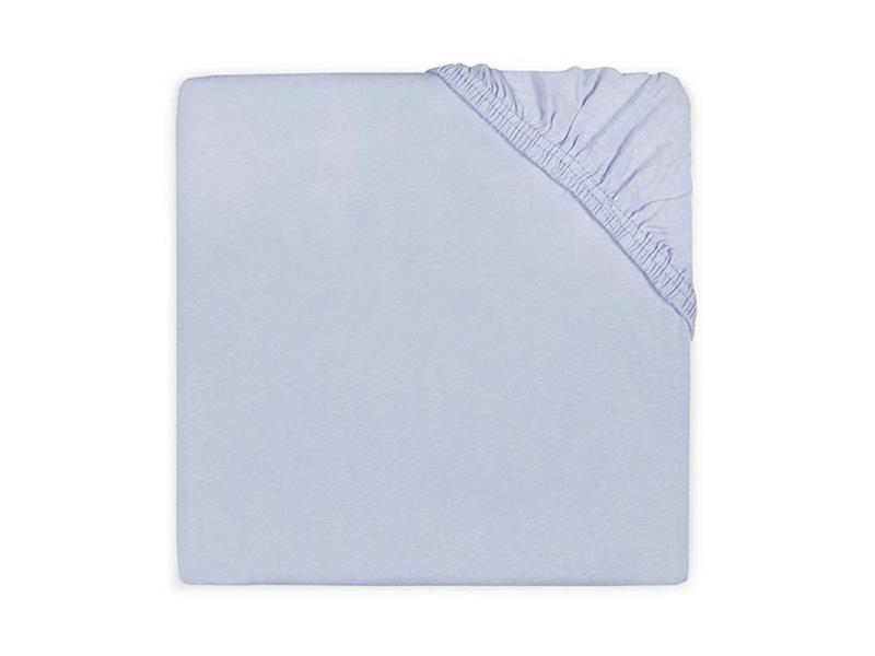 Jollein hoeslaken baby blauw 75x95 voor boxmatras