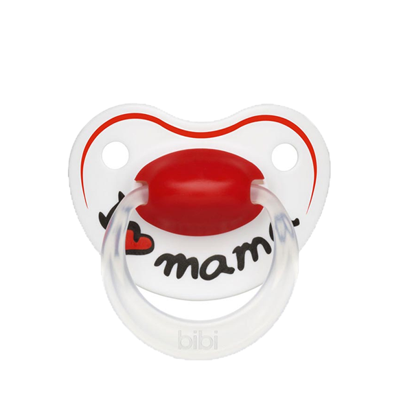 BiBi Speentjei love mama " 0-16m+ naturel "