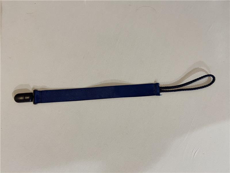 Mamelou Fopspeenkoord blauw met blauwe plastieken clip