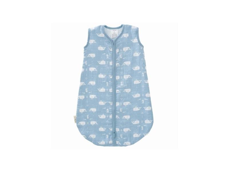 Fresk muslin slaapzak elefant bleu 6-12m