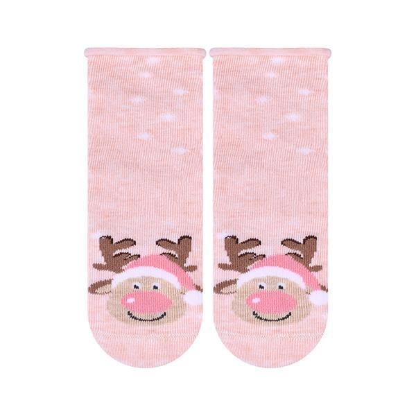 steven sokken Kerst sokken roze rendier