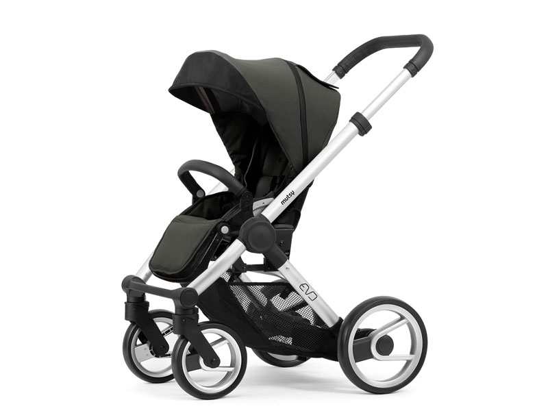 mutsy kinderwagen evo bold  (frame+ reiswieg + zit+kap)Gratis voetenzak actie geldig tot 31/6/2021