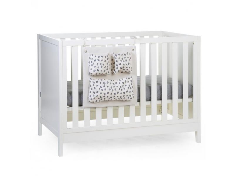 childhome Labelle white meegroeibed 70x140 + zijlatten