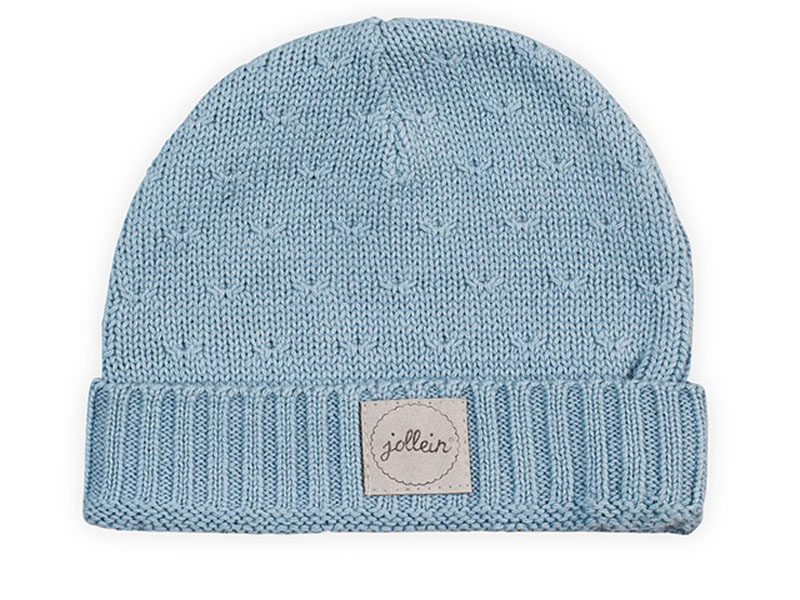 Jollein Muts Soft knit soft blue