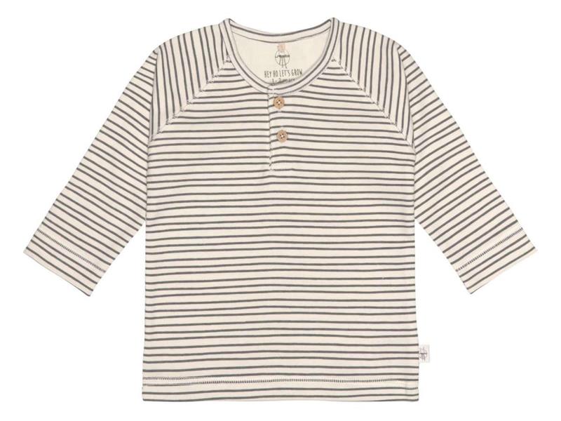 Lassig t-shirt LM antraciet stripes