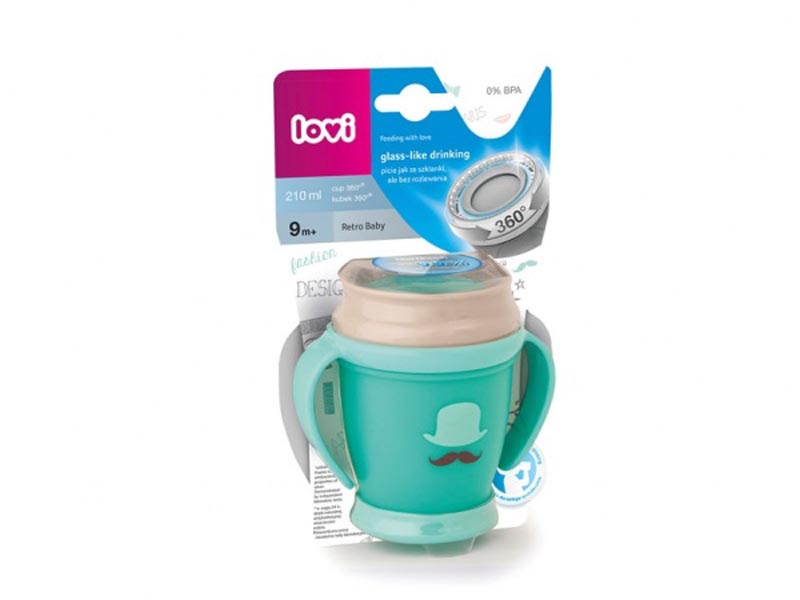 lovi drinkbeker 360 rond mint groen 250ml