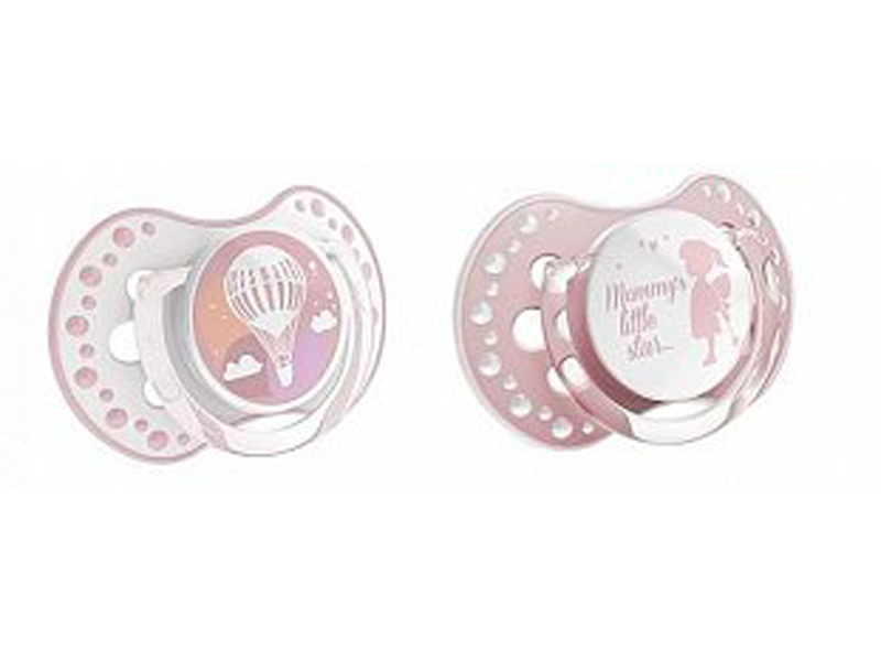 lovi pride and joy girl speentjes 2 stuks  0-3m/3-6m/6-18m