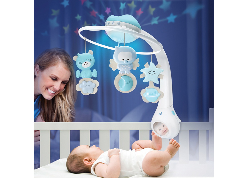 Infantino Infantino - WOM - Musical 3 in 1 projector mobile Blue