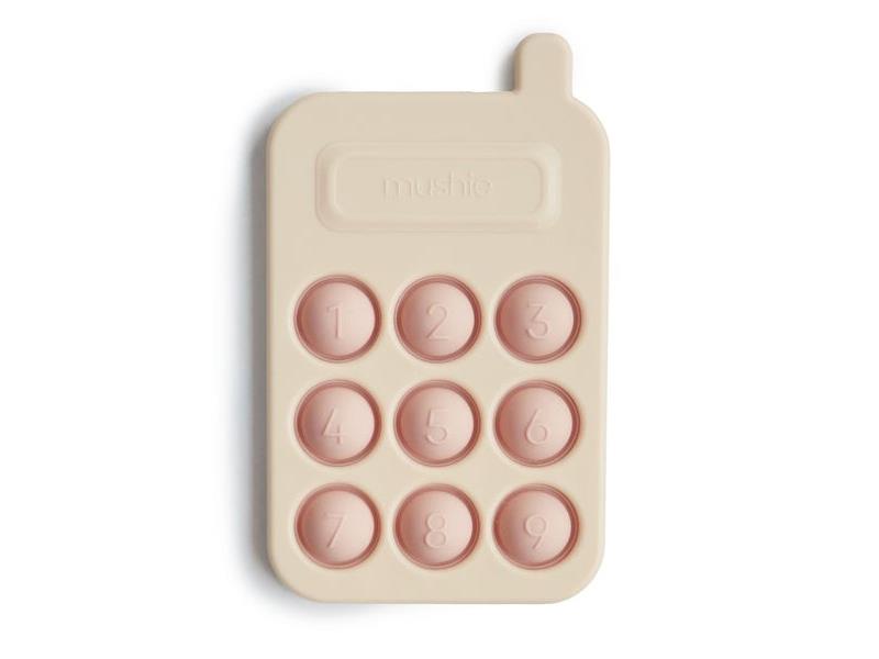 Mushie Phone press toy Blush