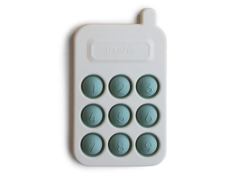 Mushie Phone press toy cambridge bleu