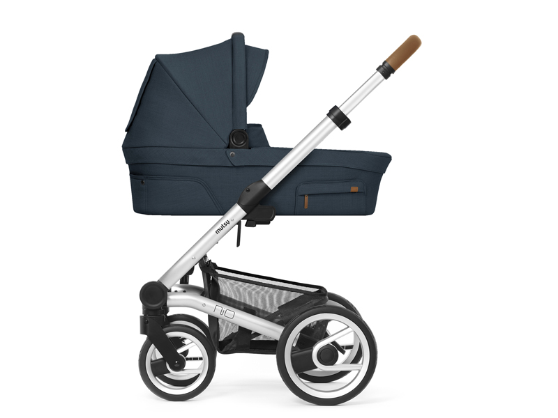 mutsy Nio Adventure ocean blue kinderwagen met gratis adapters voor maxi cosi ( frame ,reiswieg + zit met kap ) Laatste stuk !