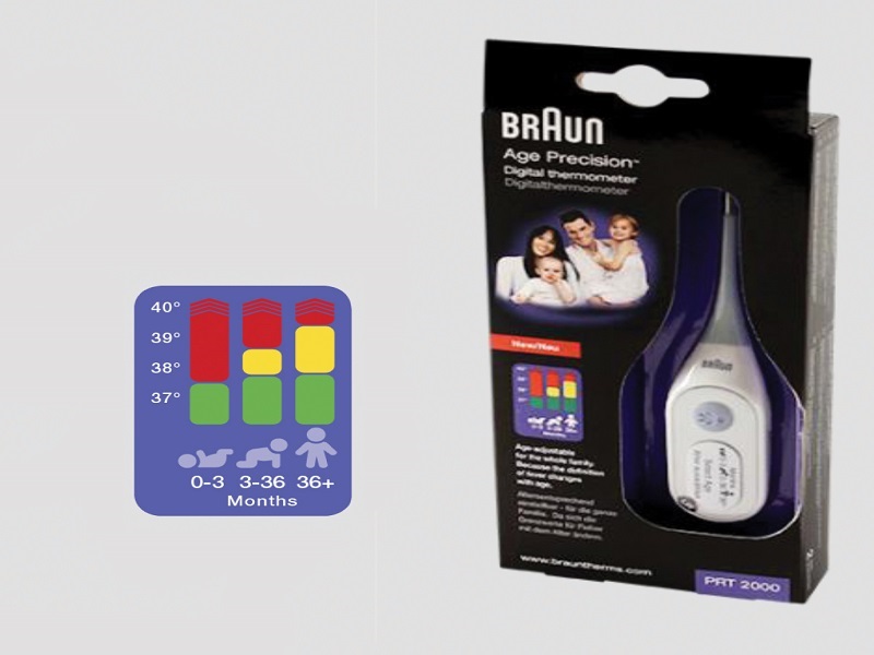 Braun Digitale thermometer high speed PRT-2000