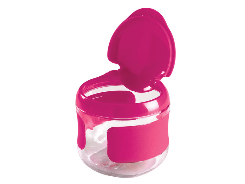 oxo tot Klein flip-top snackdoosje pink