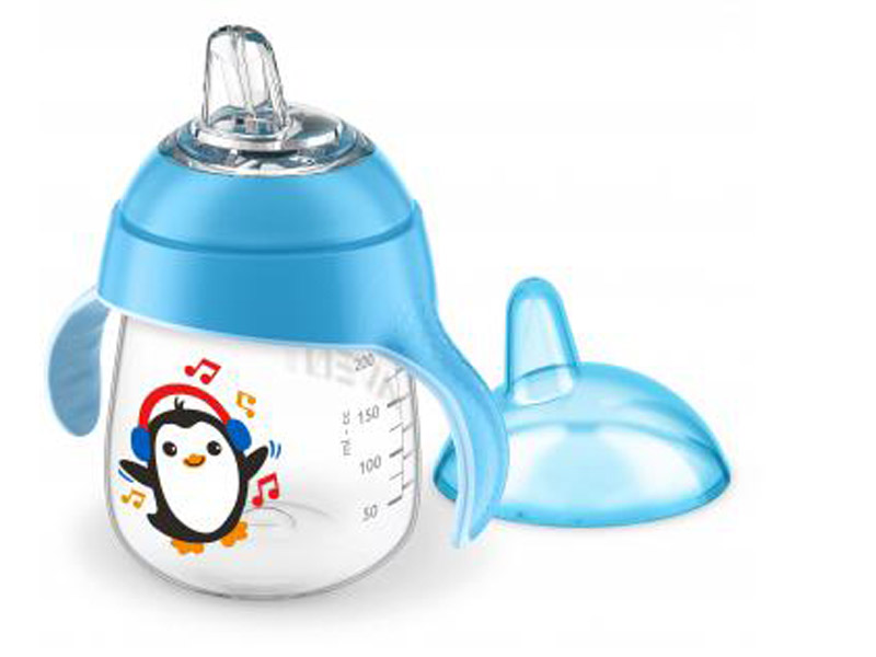 Avent Anti lek - teutbker pinguin blauw 260ml