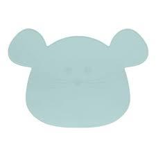 Lassig siliconen placemat mouse blue