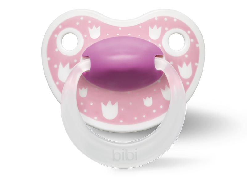 BiBi Roze kroontjes speen " 0-16m+ dental