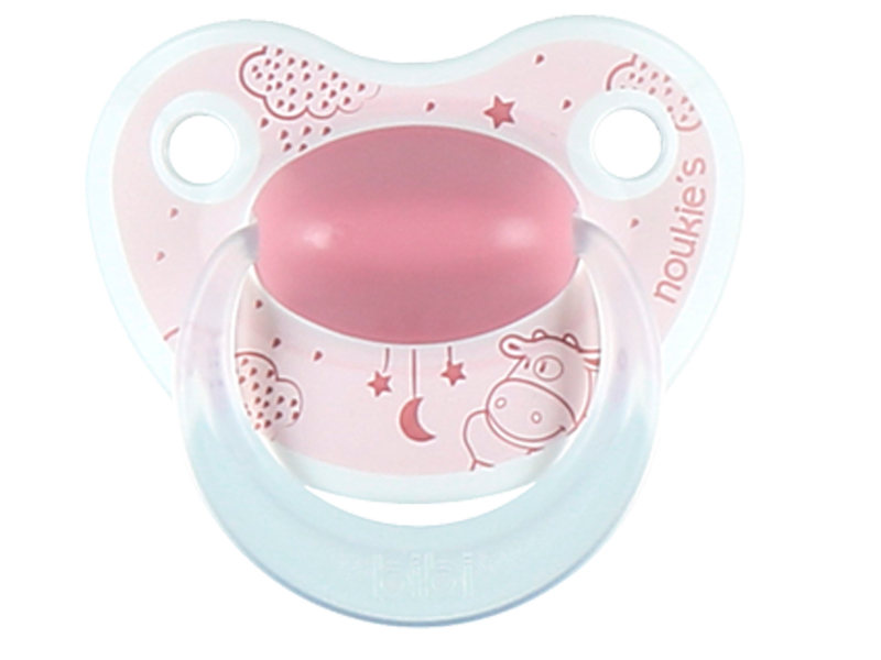 BiBi Noukies Roze nijlpaartje " 0-16m+ dental