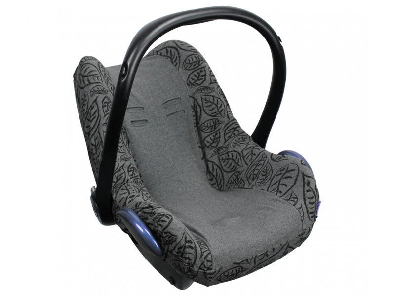 dooky dooky design seat cover grijze blaadjes