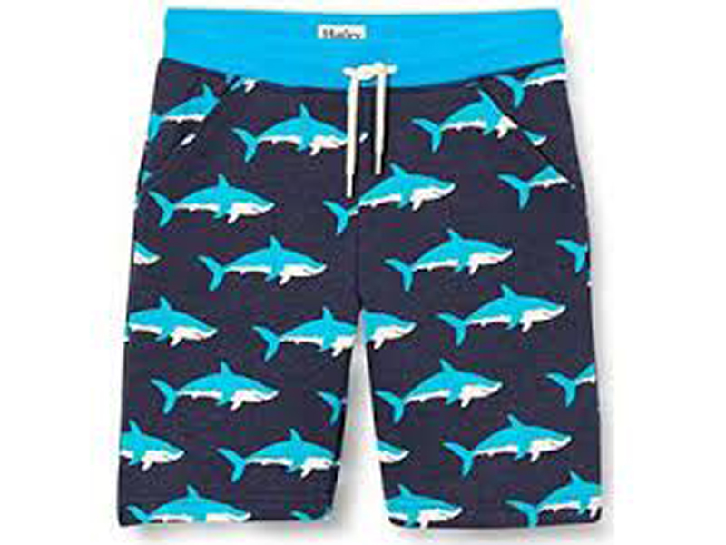 Hatley kids Short met haaien in badstof 3-10jaar