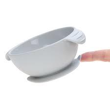 Lassig Siliconen bowl met zuignap grijs