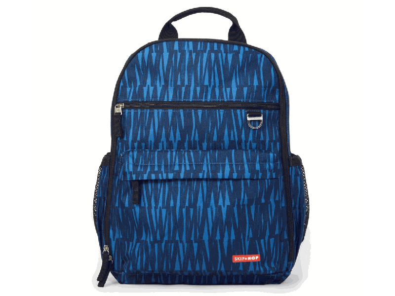 Skip hop duo diaper backpack blue graffiti