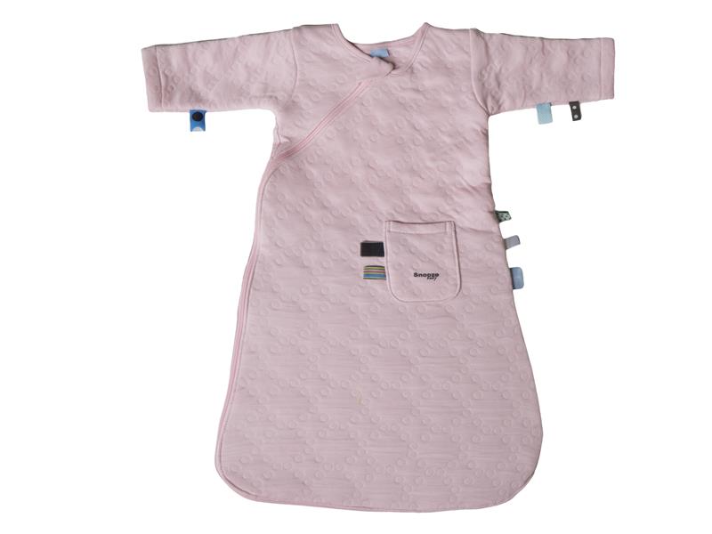 Snooz baby slaapzak pink jacquard met mouwen 3-9 maanden